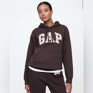 GAP Women's Brown Logo Hoodie